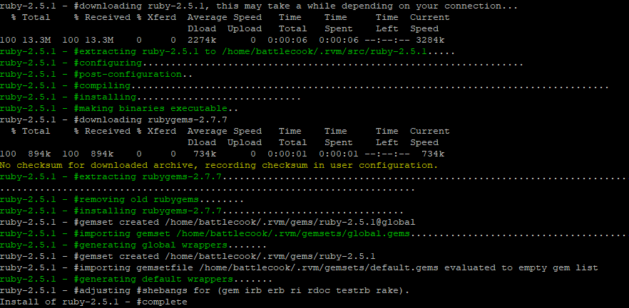 ruby-install-complete